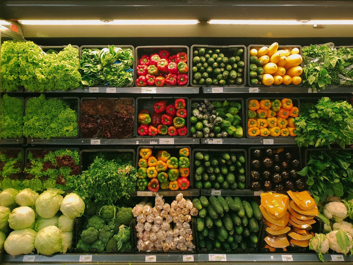 Fresh market vegetables